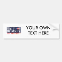 ROMNEY FOR PRESIDENT (Banner) Bumper Stickers
