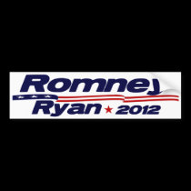 Romney - Ryan - 2012 bumper stickers