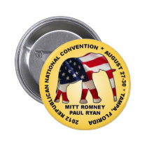 Romney Ryan 2012 GOP Convention buttons