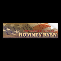 Romney - Ryan - Constitution -- Nov 6, 2012 bumper stickers