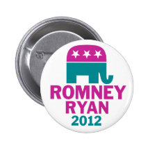 Romney Ryan - GOP Elephant for women Pin
