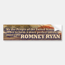 Romney - Ryan - We the People Bumper Stickers