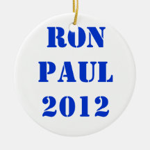 RON PAUL 2012 CHRISTMAS TREE ORNAMENTS