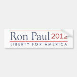 Ron Paul 2012  Liberty for America Big Bumper Stickers
