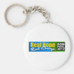 Ron Paul 2012: Real Hope, Real Change keychains