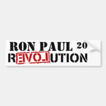 RON PAUL 2012 REVOLUTION BUMPER STICKERS