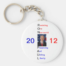 Ron Paul 2012 Supporter Keychain