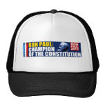 Ron Paul: Champion of the Constitution hats