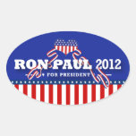 Ron Paul for President 2012 Oval Sticker