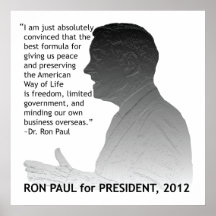 Ron Paul for President of the USA Posters