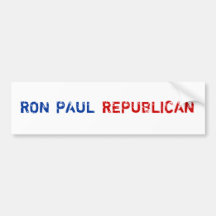 RON, PAUL, REPUBLICAN BUMPER STICKER