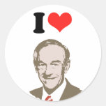 RON PAUL (retro) Round Stickers