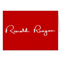 Ronald Reagan Signature Cards