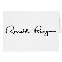 Ronald Reagan Signature Greeting Cards