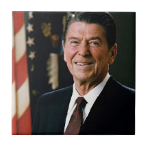 Ronald Reagan Ceramic Tiles