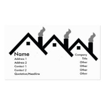 Roof tops of houses Business Card