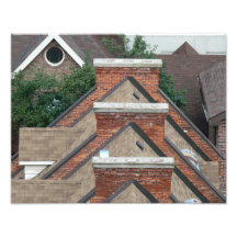 Rooftop Geometry, 11 x 14 Print Photo