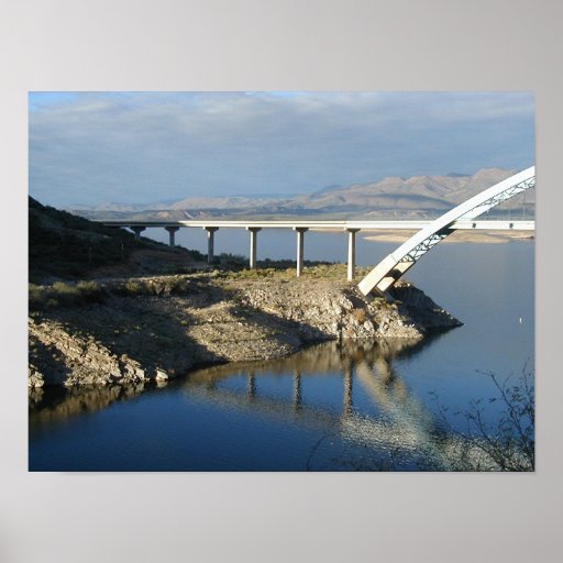 Roosevelt Lake Bridge, Arizona Print