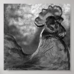 Rooster of Glass Print
