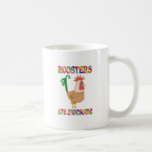 Roosters are Awesome Mugs