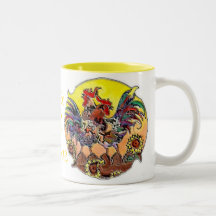 ROOSTERS by SHARON SHARPE Coffee Mug