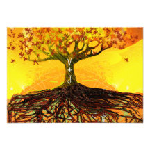 Roots of Love Romantic Tree Wedding RSVP Personalized Announcements