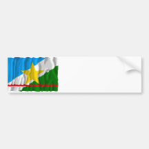 Roraima, Brazil Waving Flag Bumper Stickers