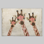 Rosa & Copper Giraffes Placemat placemats