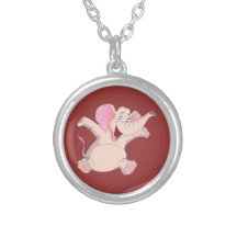rosa Elefant pink elephant Amulett
