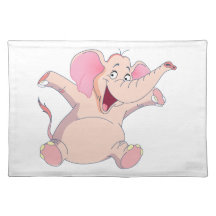 rosa Elefant pink elephant Tischset