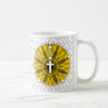Rosary Dream Catcher Yellow Mugs