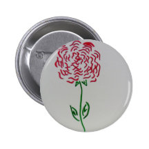 Rose3.JPG Pinback Button