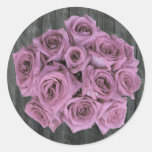 Rose Bouquet and Barnwood Sticker