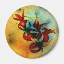 Rose hips Fall Magnet