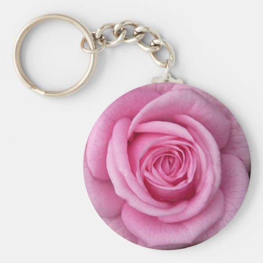 Rose Key Chains Cheeful Pink Flower Gifts