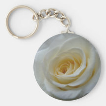 Rose Key Chains Cheeful White Flower Gifts