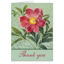 Rose of Love Thank You Notes Card
