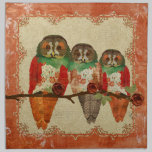 Rose Owls Amber Napkin napkins