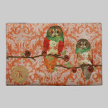 Rose Owls Monogram Travel Accessory Bag bagettes bags