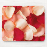 rose petals pink and red mouse mat