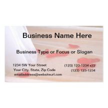 Rose Petals Wedding Dress Train tan background Business Card Templates