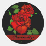 Rose Red Illustration Personalize Sticker