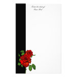 Rose Red Stationery Personalize