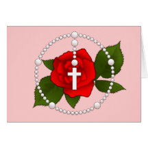 Rose Rosary Cards
