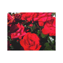 Rose Series I Red Roses Gallery Wrap Canvas