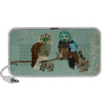 Rose Smokey Owl & Olive Owl Doodle Speaker speakers