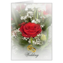 Rose Wedding Invitation Card