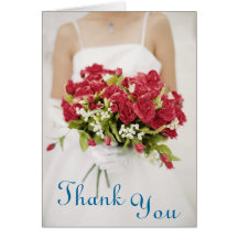 Rose Wedding Thank You Cards