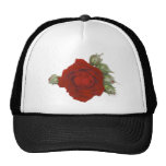 Rose with buds mesh hats