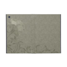 Rose with Damask pattern iPad Mini Covers